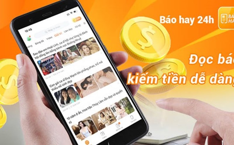 Ứng dụng đọc báo kiếm tiền