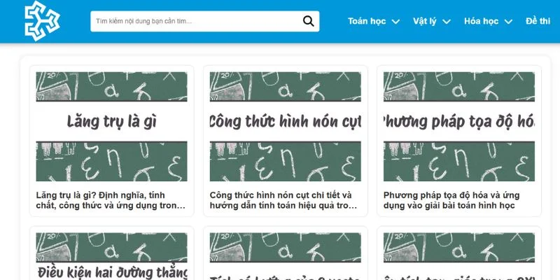 Website cung cấp nền tảng tri thức đáng tin cậy