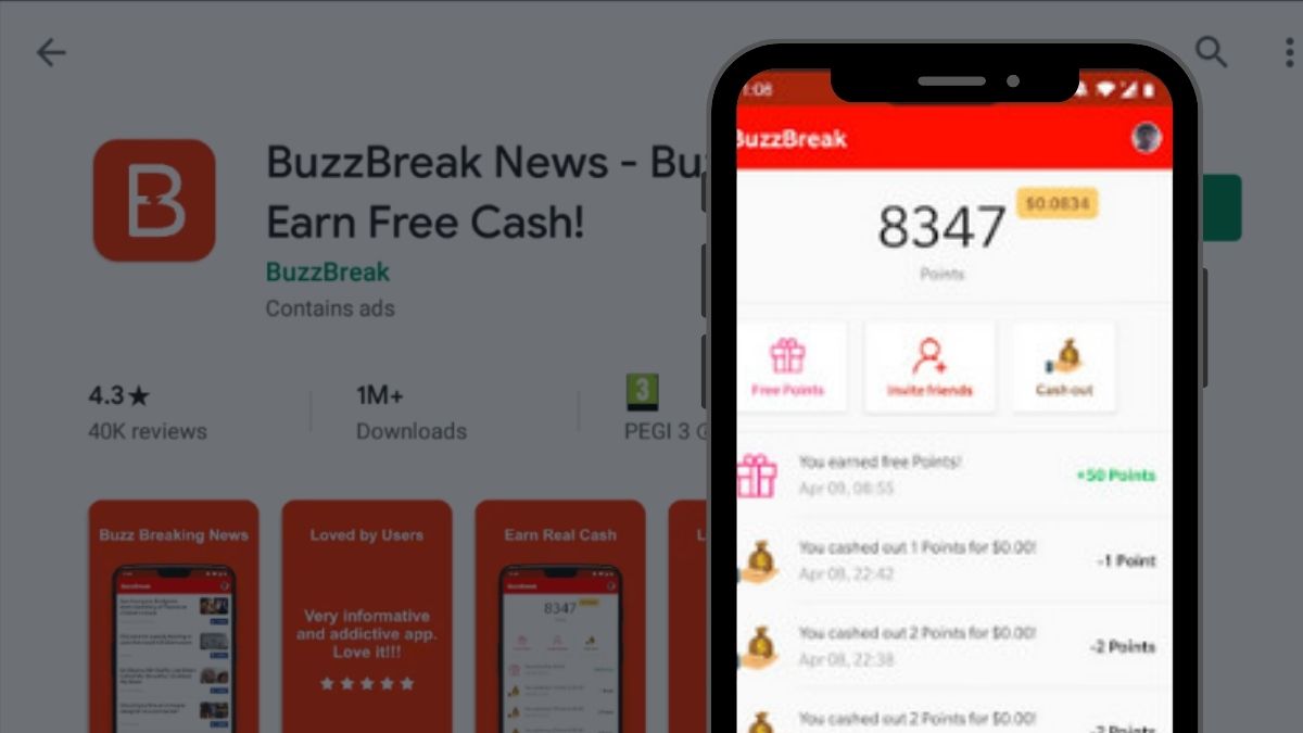 BuzzBreak - App Đọc Báo Kiếm Tiền Online
