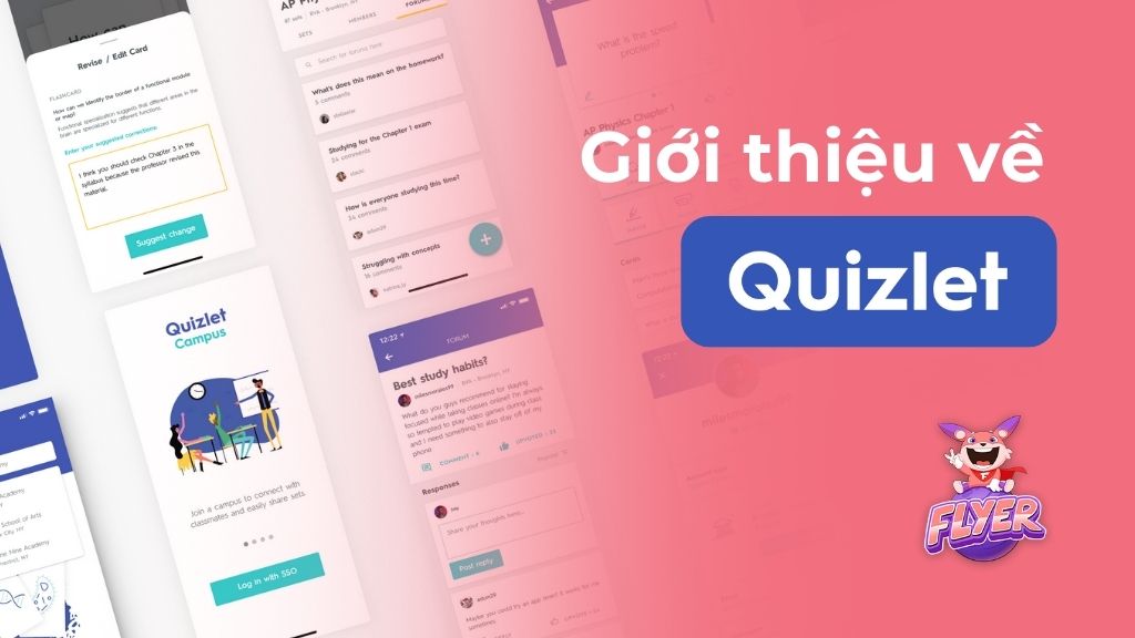 Quizlet - Ứng dụng học từ vựng thông minh với flashcard