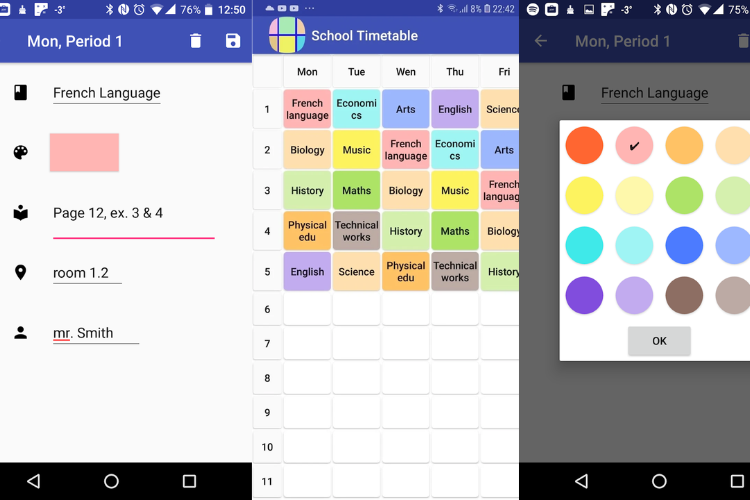 School Planner - App tạo thời khóa biểu đẹp cho sinh viên
