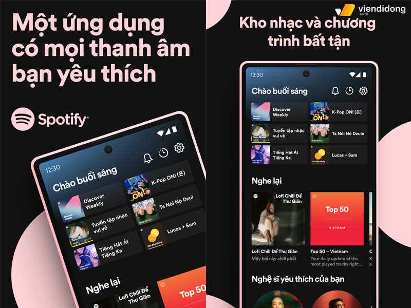 Top 1 - Spotify - Ứng dụng nghe nhạc offline hàng đầu thế giới