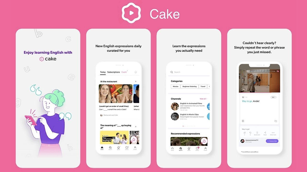Top 2: Cake - Ứng dụng học phát âm thông minh