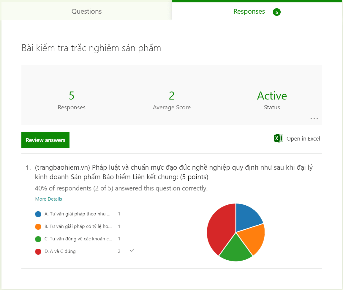 Top 3: Microsoft Forms - Giải pháp tạo trắc nghiệm chuyên nghiệp