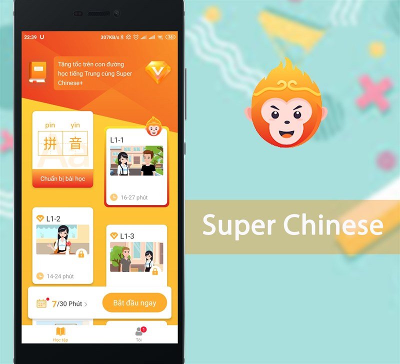 Top 3: Super Chinese - App học tiếng Trung thông minh với AI