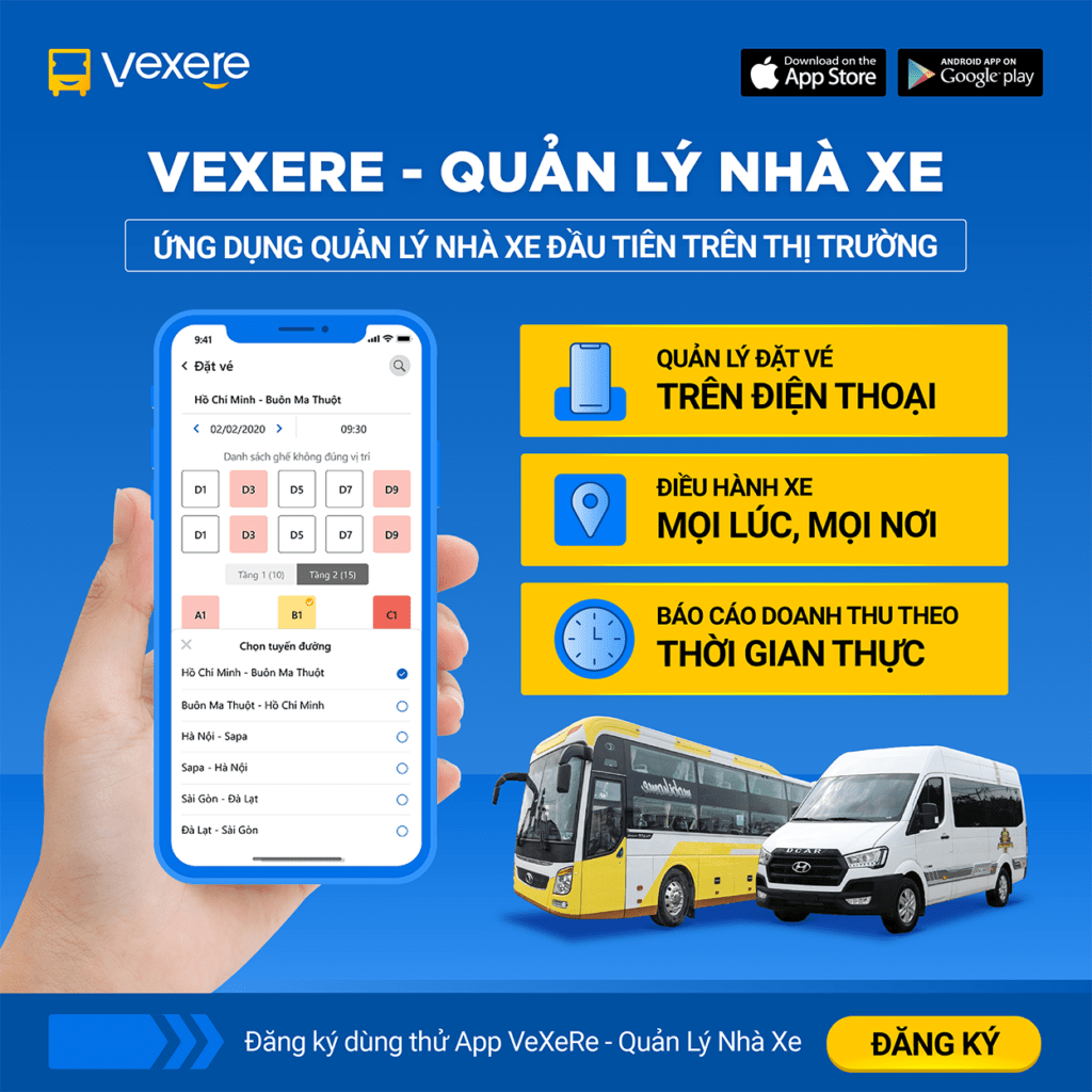 Top 6: Vexere - Ứng dụng đặt xe đường dài tiện lợi