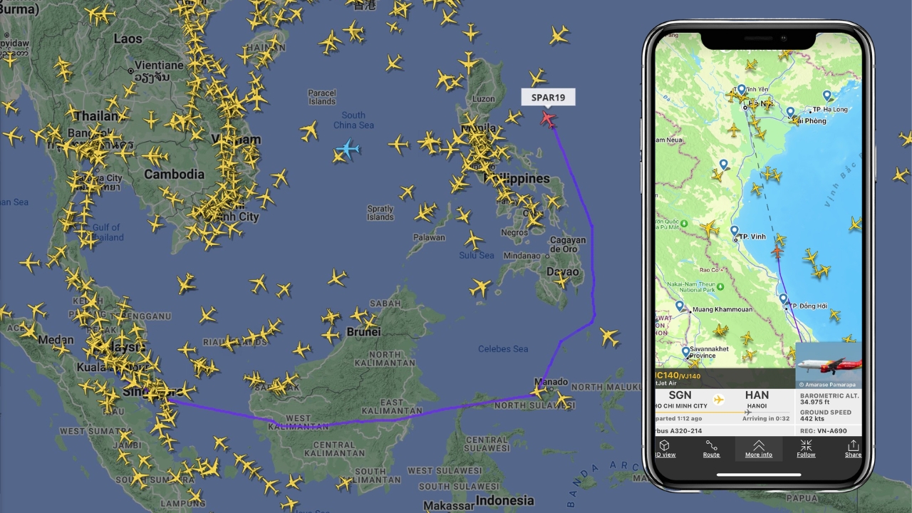 Top 9: Plane Finder AR - Công cụ theo dõi chuyến bay thời gian thực