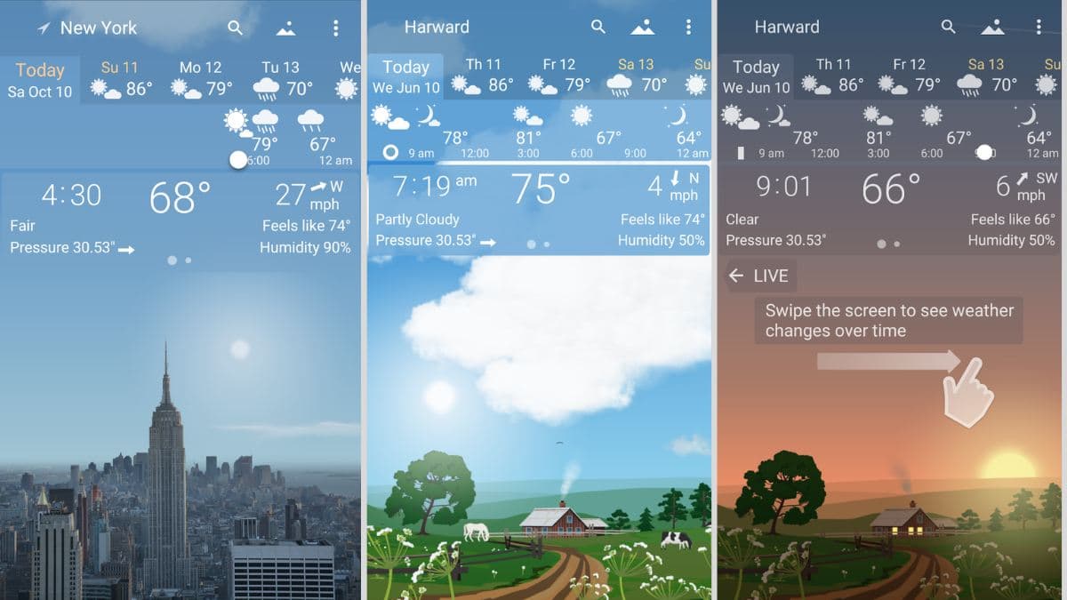Yahoo Weather - Ứng dụng thời tiết đẹp mắt với giao diện trực quan